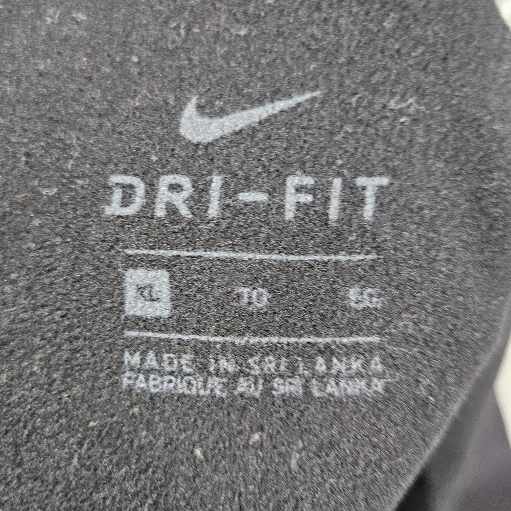 Nike Pro Dri-FIT Women's Sz XL Ankle Leggings Black White Just Do It Logo - Picture 8 of 12